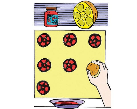 நீங்களே செய்யலாம்: பூப்போட்ட கைக்குட்டை﻿