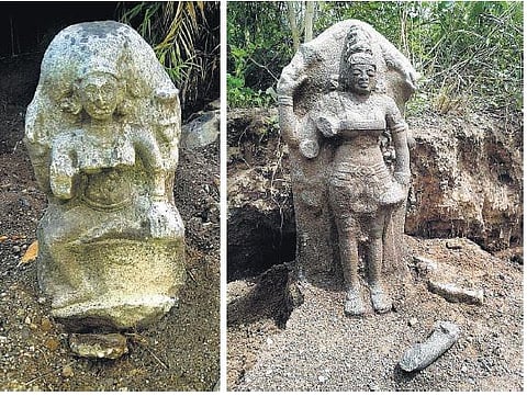 வாலிகண்டபுரத்தில் பழங்கால கற்சிலைகள் கண்டெடுப்பு﻿