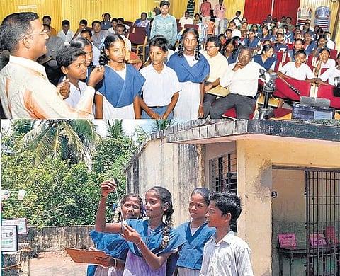 மாணவர்கள் உருவாக்கிய வானிலை மையம்﻿