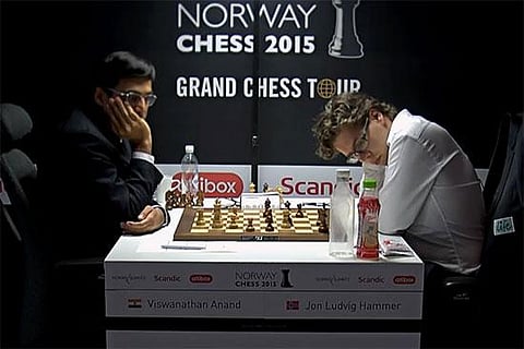 நார்வே செஸ்: 8-வது சுற்றில் அபார வெற்றி பெற்ற ஆனந்த் சாம்பியனாக வாய்ப்பு