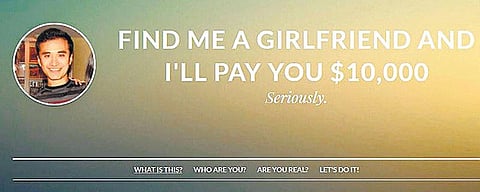 காதலியைத் தேட ஒரு வெப்சைட்