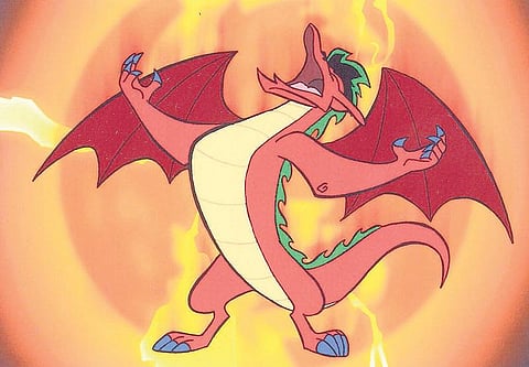 கற்பனை விலங்கு : டிராகன்- தீயைக் கக்கும் பாம்பு﻿