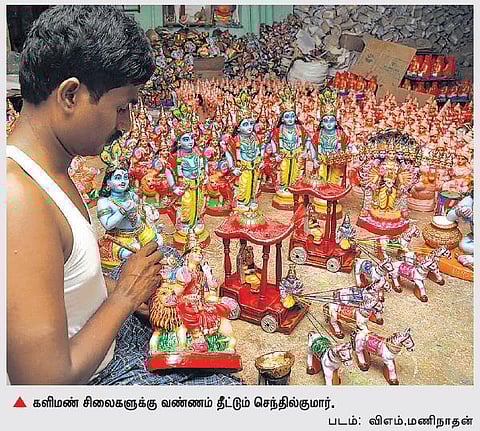 மகாபாரத கதாபாத்திரங்களின் பொம்மைகள்﻿: வேலூரில் இருந்து அமெரிக்காவுக்கு ஏற்றுமதி﻿