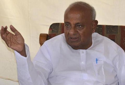 விவசாயிகள் தற்கொலை குறித்து நாடாளுமன்றத்தில் விவாதிக்க வலியுறுத்தி டெல்லியில் தேவகவுடா உண்ணாவிரதம்﻿