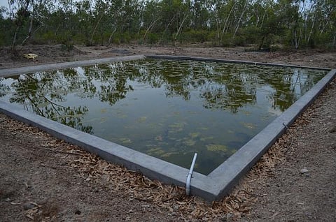 விலங்குகளின் நீர் தேவையைப் போக்க விழுப்புரம் மாவட்ட வனப்பகுதியில் சோலார் மின்சாரம் மூலம் ஆழ்குழாய் கிணறு அமைப்பு
