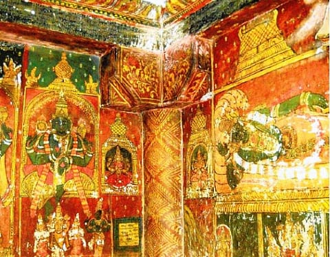 காஞ்சி வரதராஜபெருமாள் கோயிலில்  மூலிகை ஓவியங்களை புதுப்பிக்கும் பணி தொடங்குகிறது: ரூ.68 லட்சத்தில் மதிப்பீடு﻿