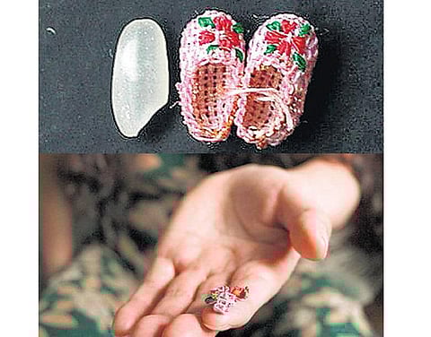 உலகின் குட்டி ஷூ﻿