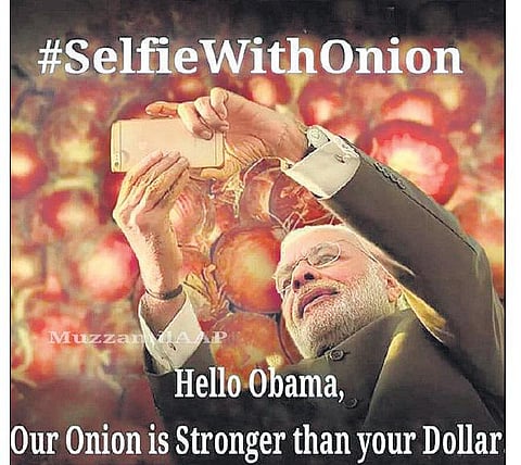 வாட்ஸ் அப் கலக்கல்: செல்ஃபி வித் ஆனியன்!