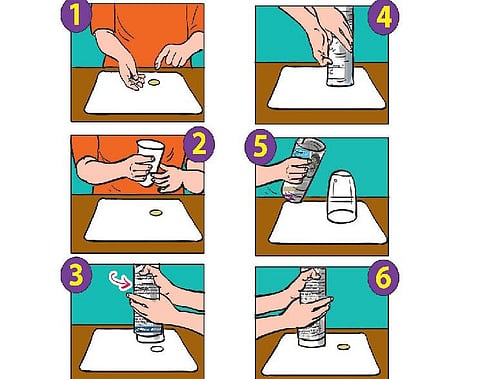 மேஜிக்... மேஜிக்...- நாணயத்தை மாயமாக்கும் கண்ணாடி
