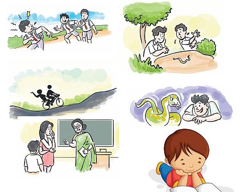 சித்திரக்கதை: கனவில் வந்த பாம்பு!