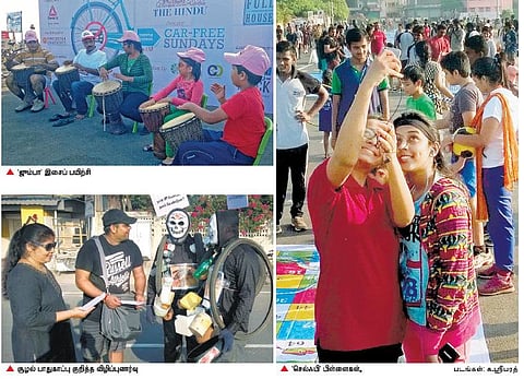 எலியட்ஸ் கடற்கரையில் களைகட்டிய﻿ கார்கள் இல்லாத ஞாயிறு விழா﻿: விளையாடி மகிழ்ந்த பொதுமக்கள்﻿