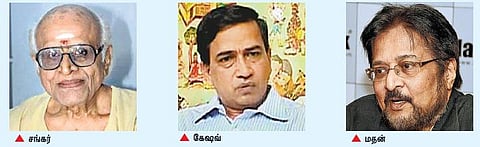 ஓவியர் சங்கர், கார்ட்டூனிஸ்ட்டுகள் மதன், கேஷவுக்கு வாழ்நாள் சாதனையாளர் விருது