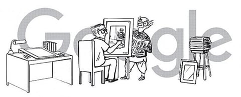 ஆர்.கே.லட்சுமணின் 94-வது பிறந்தநாள்﻿: ‘டூடுள்’ போட்டு கவுரவித்த கூகுள்﻿