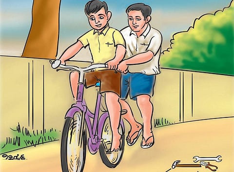 என்னைச் செதுக்கிய மாணவர்கள்:  சைக்கிள் வாத்தியார் ஹரி﻿