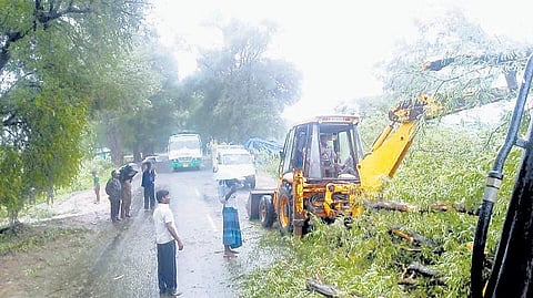 தமிழக கடலோர மாவட்டங்களில் கொட்டித் தீர்த்த மழை: மீனவர்கள் கடலுக்குள் செல்லவில்லை; மக்கள் இயல்புவாழ்க்கை பாதிப்பு﻿