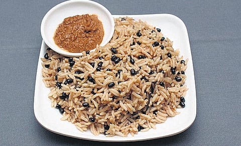 தெளி உளுந்து சாதம்