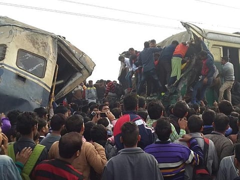 ஹரியாணாவில் 2 ரயில்கள் மோதி விபத்து: 100 பேர் காயம்