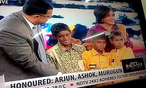 தி இந்து அடையாளம் கண்ட 3 சிறுவர்களுக்கு என்.டி.டி.வி இந்தியன் ஆஃப் தி இயர் விருது!