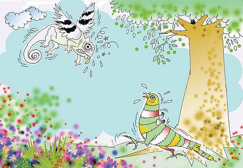 சித்திரக்கதை: பறக்குது பார் பச்சோந்தி!﻿