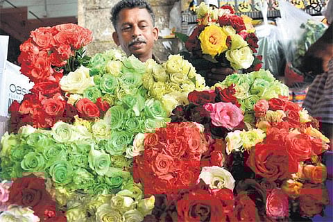 காதலர் தின கொண்டாட்டத்தில் ரோஜாவுக்கு மவுசு குறைந்ததா?﻿ - விற்பனையில்லாததால் வியாபாரிகள் ஏமாற்றம்﻿