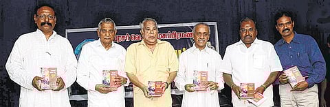 வெளியில் தெரியாமல் தமிழ் தொண்டாற்றுவோரை அங்கீகரிக்கவே ‘சொல்வேட்டை’ நூல் வெளியீடு﻿: நீதிபதி வெ.ராமசுப்பிரமணியன் பெருமிதம்﻿