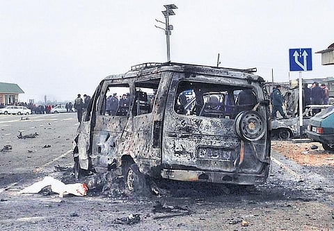 ரஷ்யாவில் ஐ.எஸ். தாக்குதல்﻿: 2 போலீஸார் பலி; 12 பேர் காயம்