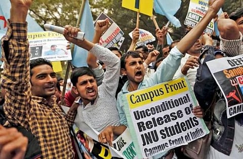 ஜேஎன்யூ சர்ச்சையில் 7-ல் இரண்டு வீடியோக்களில் சித்தரிப்பு சதிவேலை: தடயவியல் ஆய்வில் தகவல்