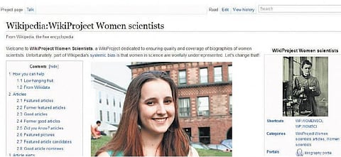 விக்கிப்பீடியா விஞ்ஞானி வீராங்கனை!﻿