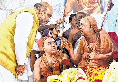 அரசியல் காரணங்களுக்காக ஜயேந்திரர் மீது வழக்கு: பாஜக தலைவர் அமித் ஷா கருத்து﻿