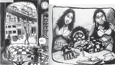 கிராஃபிக் நாவல்: ‘பாலிவுட் பாட்ஷாவாக ஒரு குரங்கு மாறினால்?﻿