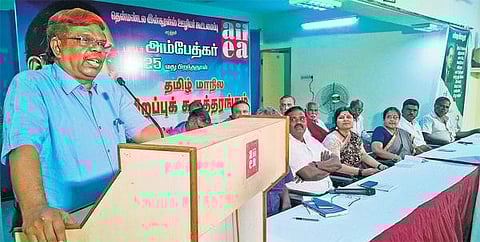 அம்பேத்கர் குறித்த மறுவாசிப்பு அவசியம்: ஓய்வுபெற்ற நீதிபதி கே.சந்துரு கருத்து