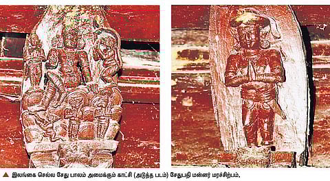 350  ஆண்டு பழமையான மரச்சிற்பங்கள்﻿: திருப்புல்லாணி கோயிலில் சிற்பக்கலைக்கு எடுத்துக்காட்டு﻿