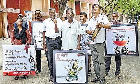 தமிழகத்தில் முக்கிய இடங்களில் உள்ள டாஸ்மாக் அலுவலகங்கள் ஏப். 20-ல் முற்றுகை﻿: ‘மக்கள் அதிகாரம்’ அமைப்பு அறிவிப்பு﻿