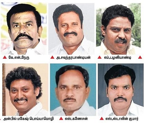 திருச்சி மாவட்டத்தில் 6 தொகுதிகளில் திமுக போட்டி﻿﻿: 4 தொகுதிகளில் புதுமுகங்களுக்கு வாய்ப்பு﻿