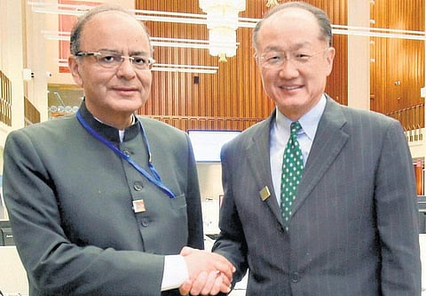 முதலீட்டுக்கு ஏற்ற சூழ்நிலையை இந்தியா உருவாக்கி உள்ளது: உலக வங்கி கூட்டத்தில் அருண் ஜேட்லி தகவல்