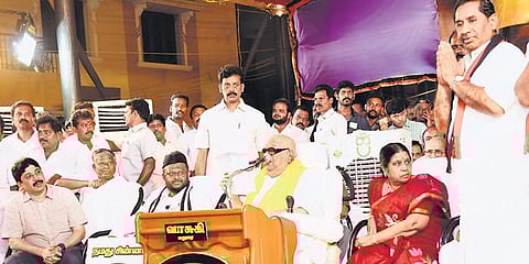 சேதுசமுத்திர திட்டத்தை நிறைவேற்றுவோம்﻿: மதுரை பிரச்சாரக் கூட்டத்தில் கருணாநிதி உறுதி