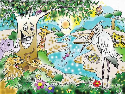 சித்திரக்கதை: நாவல் மரமும் நாரையும்!