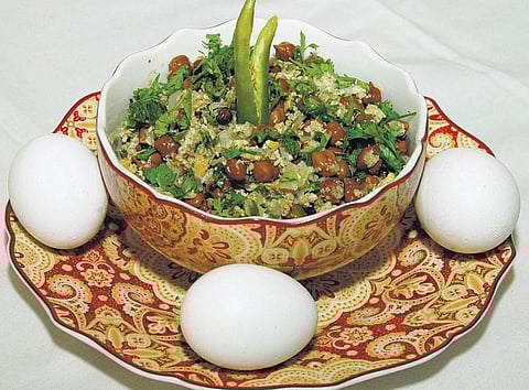 குழந்தைகளை குஷிப்படுத்தும் சாட் வகைகள்!﻿ - முட்டை சென்னா