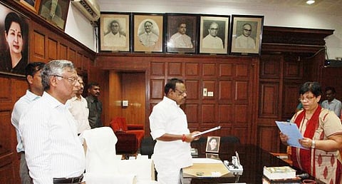 நியமன எம்.எல்.ஏ.வாக பதவியேற்றார் நான்சி ஆன் சிந்தியா