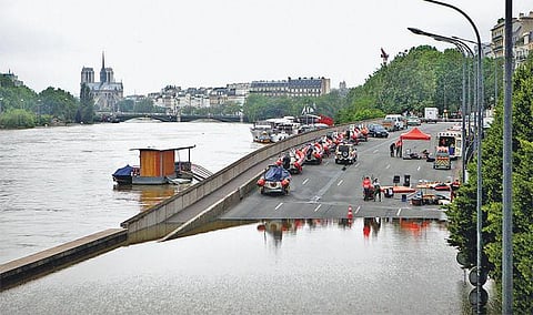 பிரான்ஸில் வெள்ளம் வடிகிறது
