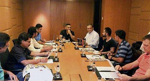 இந்திய கிரிக்கெட் அணியின் வளர்ச்சி குறித்த உயர்மட்ட கூட்டத்தில் தோனி, விராட் கோலி பங்கேற்பு