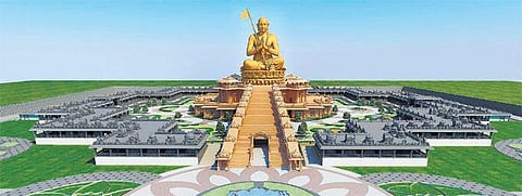 ராமானுஜரின் 1,000-வது ஆண்டை முன்னிட்டு 216 அடி உயர பிரம்மாண்ட ஐம்பொன் சிலை: தெலங்கானாவில் அமைக்கப்படுகிறது