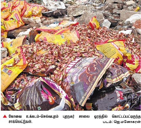 சாலையோரத்தில் போதை சாக்லெட்டுகள்?- கோவையில் உணவுப் பாதுகாப்புத்துறை அதிகாரிகள் விசாரணை