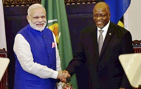 இந்தியா, தான்சானியா இடையே 5 ஒப்பந்தங்கள் கையெழுத்து: ரூ.616 கோடி கடன் வழங்க இந்தியா ஒப்புதல்