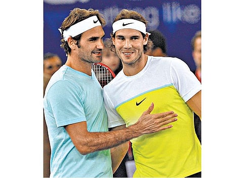 இரட்டையரில் இணையும் பெடரர், நடால்﻿