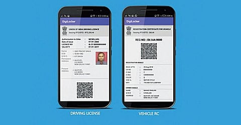 மொபைல் போனில் லைசென்ஸ், ஆர்சி புத்தகம்﻿