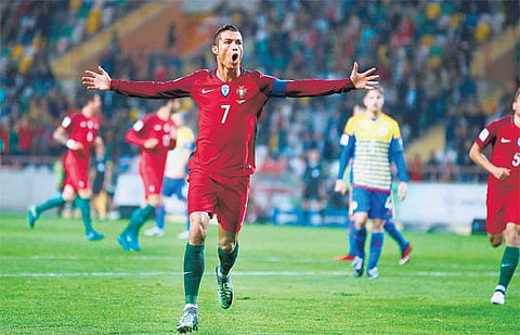 உலகக்கோப்பை கால்பந்து தகுதி சுற்று: ரொனால்டோ அசத்தலில் போர்ச்சுக்கல் வெற்றி