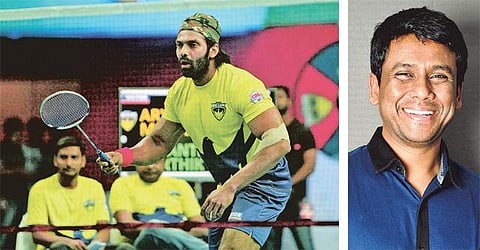 இறகுப் பந்துக்காக ஒரு இளைஞர்!