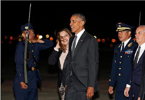 யுஎஸ் அதிபராக கடைசி சுற்றுப்பயணம்: பெரு சென்றார் ஒபாமா