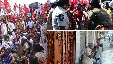 ரூபாய் நோட்டு பிரச்சினை: நாடு தழுவிய போராட்டத்துக்கு ஓரளவு ஆதரவு